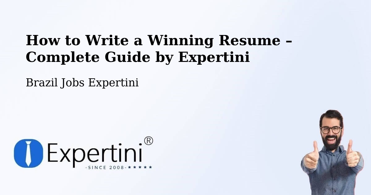 Resume Writing Guide for Job Seekers – São Gonçalo Do Amarante - São Gonçalo Do Amarante, Brazil Jobs Expertini